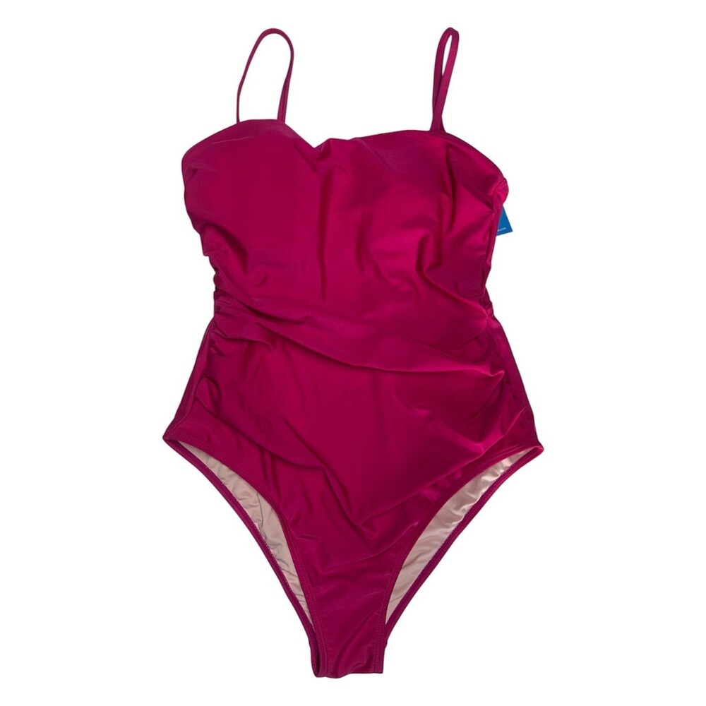 Cupshe Fuchsia One-Piece Swimsuit Women’s Size Large